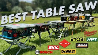 Best Table Saw Milwaukee DeWalt Skilsaw Ridgid 2024 [upl. by Nickie]