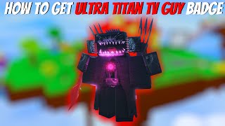 How to get ZOMBIE ULTRA TITAN TV GUY BADGE in Omega Skibidi Toilet Roleplay 2  Roblox [upl. by Isyed]