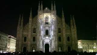 Video Mapping Duomo Milano HD [upl. by Lonnie]