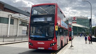 FRV Metroline Express Route 607 Uxbridge Station  White City MCV Evoseti VMH2591 LF19 FXS [upl. by Freedman]