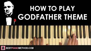 HOW TO PLAY  The Godfather Theme Song Piano Tutorial [upl. by Zelazny]