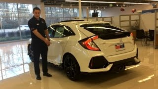 2017 Honda Civic Hatchback Sport Touring WalkAround Demo by Stephen Berkowitz [upl. by Aruabea]