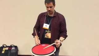 Russ Millers lesson on the Moeller Stroke from PASIC 2014 [upl. by Tdnerb]