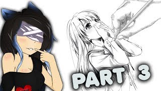 BLIND ANIME DRAWING I Part 3 [upl. by Barina]