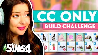 Using ONLY Sims 4 Custom Content to Build a House in The Sims 4  Sims 4 Build Challenge [upl. by King]