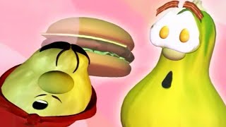 Veggie Tales  His Cheeseburger  Silly Songs With Larry  Kids Cartoon  Kids Videos [upl. by Nyleimaj]