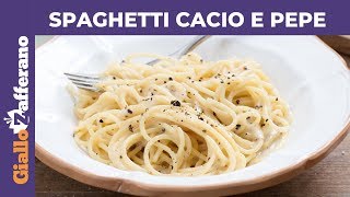 SPAGHETTI CACIO E PEPE RICETTA PERFETTA [upl. by Lauzon]