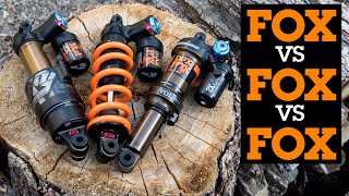 3 FOX Mountain Bike SHOCKS Compared  DPX2 Float X2 and DHX2 Coil [upl. by Eseenaj]