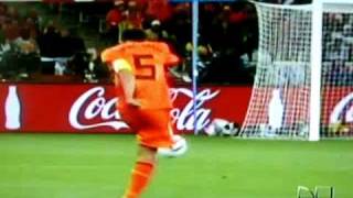 Uruguay Vs Holland Copa MundialWorld Cup 2010 PRIMER GOL [upl. by Yttel]