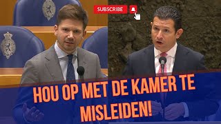 Gideon van Meijeren De minister wringt zich in bochtn om de kamer te MISLEIDEN [upl. by Airamas60]