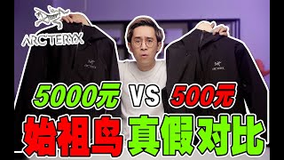 真假對比始祖鳥5000元VS500元區別多大 [upl. by Uzzi]