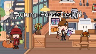 Autumn House Design 🍁  Downtown Loft  Toca Boca  Toca Boca Fall House Design  Mersiha Jinan [upl. by Esdras]