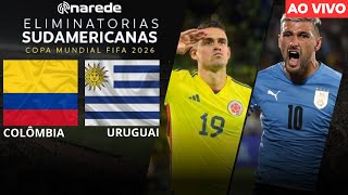 COLÔMBIA X URUGUAI AO VIVO  ELIMINATÓRIAS COPA 2026 AO VIVO  3ª RODADA [upl. by Animar632]