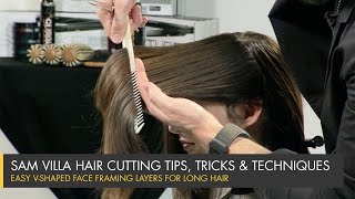 The Secret to Long Hair Transformation Perfect Face Framing Layers [upl. by Yesnyl]