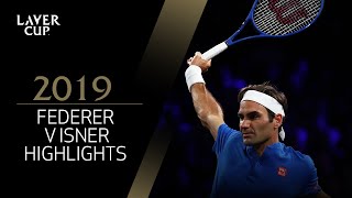 Federer v Isner Match Highlights  Laver Cup 2019 [upl. by Amena]