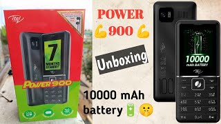 10000 mah battery 🤫🤫 itel p900 unboxing best phone under 2000 power 900 [upl. by Dionis450]