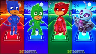 Catboy 🆚 Gekko 🆚 Owlette 🆚 Motsuki  PJ Masks 🎶 Tiles Hop EDM Rush [upl. by Eislehc]