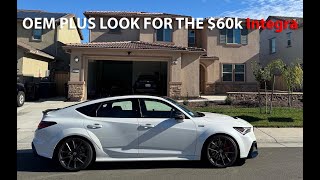 Mods on the 2024 Integra Type S  Lowered Spaced Interior  That OEM Plus Spec [upl. by Lytsyrk446]