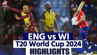 ENG vs WI T20 World Cup 2024 Highlights England vs West Indies T20 World Cup Full Highlights [upl. by Nomad]