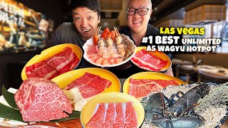 Las Vegass 1 BEST A5 Wagyu Shabu Hotpot amp 15 COURSE EPIC Japanese Kaiseki Dinner with Phil Tzeng [upl. by Anidnamra]