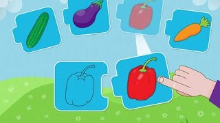 Learning Shapes colors Matching Puzzles Game for kindergarten childrentoddlers [upl. by Enyrehtac]