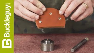 How to Set Tubular Rivets in Leather [upl. by Fazeli944]