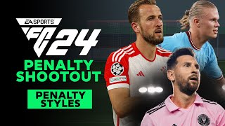 EA FC 24 Penalty Shootout With new signature penalty style  4k60fps [upl. by Dnalyram]