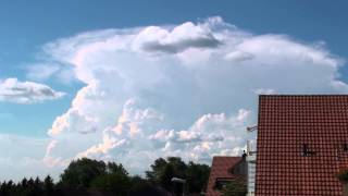 07062015 Zeitraffer Gewitter Entwicklung im SüdSchwarzwald [upl. by Ahsennek]