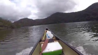 TESTED  Power Canoe With 2hp Outboard Motor [upl. by Rockie]