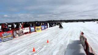 guinness snowmobile top speed record at 1908 [upl. by Atteuqal]