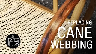 Pressed Cane Webbing Mesh Replacing [upl. by Leavitt323]