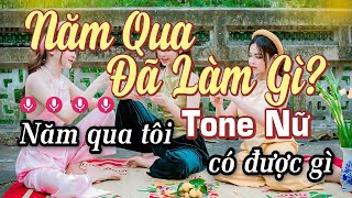 Karaoke Năm Qua Đã Làm Gì Tone Nữ  Nhạc Xuân 2025 [upl. by Ilajna]