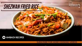 Schezwan Fried rice എങ്ങനെ ഉണ്ടാക്കാം🤔😉 All recipes in Malayalam  Home Made  Chinese Dish [upl. by Juback]