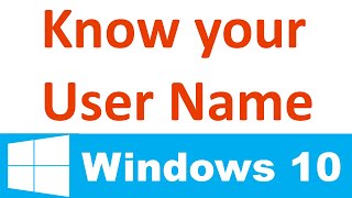 Find Your Computer Username in Windows 10  11 [upl. by Arrej451]