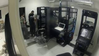 Server room reinstallation after flooding  Time Lapse [upl. by Bendix]