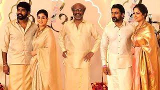 Rajinikanth Nayanthara Vignesh Shivan Suirya Jyothika At Ambani Son Wedding  Anant amp Radhika [upl. by Rory662]