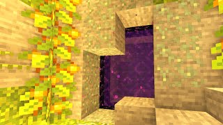 Minecraft Lush Caves Nether Portal Tutorial 4 [upl. by Ia282]