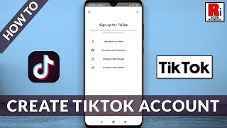 How To Create TikTok Account Using Mobile Number [upl. by Konopka]