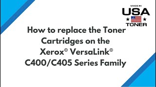 How to replace the Toner Cartridges on the Xerox® VersaLink® C400C405 Series Family [upl. by Analiese]