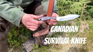 Grohmann 4 Canadian Survival Knife for Bushcraft and Camping [upl. by Sirenay]