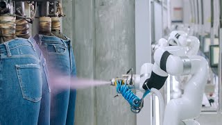 Automatic Spraying for Denim — xArm Robot Arm [upl. by Javier]