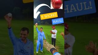 Five Wicket Haul All 5 Batsman Wicket Bowled🏏 cricket shots shorts [upl. by Vanden340]