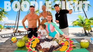 British Parents Try FILIPINO BOODLE FIGHT Paradise Island Hopping Day in Coron [upl. by Ladin194]