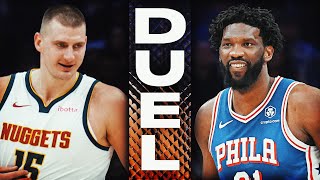 MVP DUEL Nikola Jokic 25 PTS amp 19 REBS amp Joel Embiid 41 PTS amp 10 AST Battle  January 15 2024 [upl. by Eimirej]