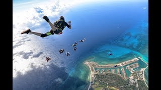 Skydiving over the Bahamas  Best jumps of 2018 [upl. by Anelahs]