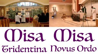 Misa Tridentina y Novus Ordo  Comparación lado a lado [upl. by Ilam]