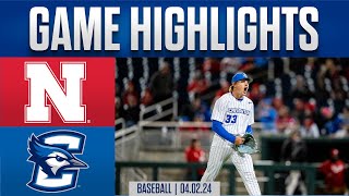 Creighton Baseball Highlights vs 24 Nebraska 4224 [upl. by Marlon87]