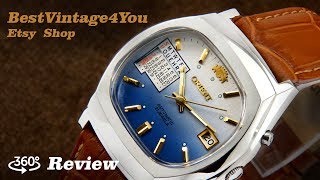 Handson video Review of Orient Multi Year Calendar Japan Watch From 70s [upl. by Suiramad]