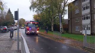 Norfolk Fire amp Rescue Service  Thetford P7 Mobile Responding to Incident [upl. by Wyatt4]