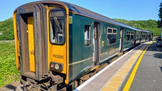 GWR 150265 departs Looe for Liskeard 29052023 [upl. by Waldos]